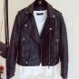 New Autumn Winter Pu Leather Jacket Faux Soft Leather Coat Slim Black Rivet Zipper Motorcycle Jacket