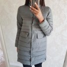 2017 new fashion cotton jacket female slim long cotton-padded jackets single breasted coat beautiful