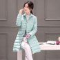 2017 new fashion cotton jacket female slim long cotton-padded jackets single breasted coat beautiful