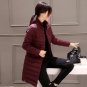 2017 new fashion cotton jacket female slim long cotton-padded jackets single breasted coat beautiful