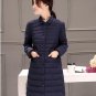 2017 new fashion cotton jacket female slim long cotton-padded jackets single breasted coat beautiful