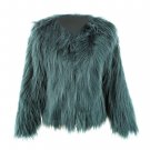 2017 Imitation Fur Overcoat Short Fur Coat Floating Hair Jacket Faux Fox Jackets Hairy Party Winter 