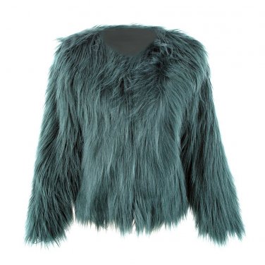 2017 Imitation Fur Overcoat Short Fur Coat Floating Hair Jacket Faux Fox Jackets Hairy Party Winter 