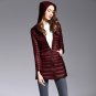 AKITSUMA Long Down Jacket Women Winter Down Coats Ultra Light Down Jacket Quilted Hooded Coat