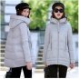 APOENGE Women\'s Winter Jackets 2017 New Padded-Cotton Coats Medium-Long Hooded Overcoats Female Thi
