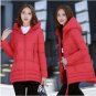 APOENGE Women\'s Winter Jackets 2017 New Padded-Cotton Coats Medium-Long Hooded Overcoats Female Thi