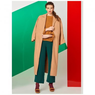Brown Mock Neck Waist Coat