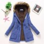 2017 winter jacket women wadded jacket female outerwear slim winter hooded coat long cotton padded f