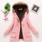 2017 winter jacket women wadded jacket female outerwear slim winter hooded coat long cotton padded f