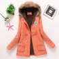 2017 winter jacket women wadded jacket female outerwear slim winter hooded coat long cotton padded f