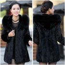 2017 S - 5XL Women Winter Hooded Fake Fur Coats Plus Size 5XL 4XL Vintage Artificial Black Faux Fox 