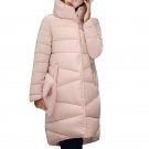 2017 Winter New Fashion Long Coat Slim Thickened Turtleneck Warm Jacket Cotton Padded Zipper Plus Si