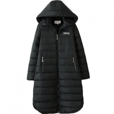 2017 Oversized Women Autumn Winter Long Hooded Parka Coat Woman 3XL-6XL Plus Size Cotton Padded Jack