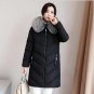 2018 Plus Size 6XL Winter Women Down Cotton Medium-Long Jacket Parka Famale Hooded Big Fur Collar W