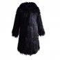 Elegant X-Long Fluffy Faux Fur Coat Women Winter Thick Warm Long Sleeve Female Outerwear Autumn Fur