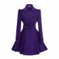 Winter Coat Women Europe Belt Buckle Turndown Collar Trench Coat Female Double Breasted Coat Casual