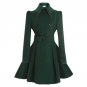 Winter Coat Women Europe Belt Buckle Turndown Collar Trench Coat Female Double Breasted Coat Casual