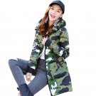 Women\'s Outerwear Camouflage Hoodie Military Jacket M-3XL Plus Size Women Quilted Cotton Zip Camo L