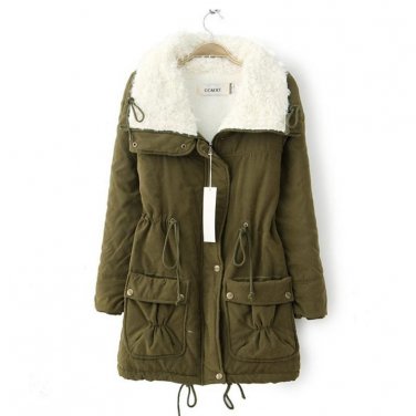 Winter Women coat Thick Warm Turn Down Collar Women Jacket Coat Fashion new Jackets Female Parka JT3