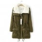 Winter Women coat Thick Warm Turn Down Collar Women Jacket Coat Fashion new Jackets Female Parka JT3