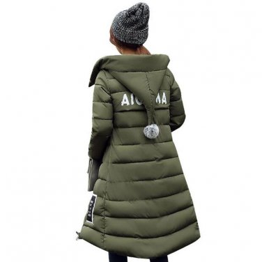 2017 New Plus Size Winter Wadded Jacket Women Thick Warm Hooded Long Cotton-padded Jacket Parka Slim