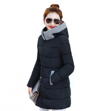2018 High Quality Ladies Winter Jacket Women Long Overcoat long Winter Jacket Women thicken warm hoo