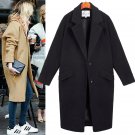 2017 fashion Cocoon coat women coat famale overcoat female medium-long spring autumn winter slim ble