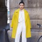 Amii Casual Women Woolen Coat 2017 Winter Single Breasted Wide-waisted Turn-down Collar Waist Female