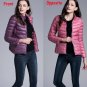 2017 New Arrival Autumn Winter Women Jacket Double Side Wear Light Thin Down Female Coat Fashion Wom