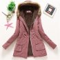 TEMOFON Hot Sale Women Slim Coats Parka Solid New Fashion Hooded Women Casual Jackets Long Winter Wa