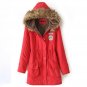 TEMOFON Hot Sale Women Slim Coats Parka Solid New Fashion Hooded Women Casual Jackets Long Winter Wa