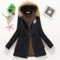 TEMOFON Hot Sale Women Slim Coats Parka Solid New Fashion Hooded Women Casual Jackets Long Winter Wa
