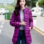 Women Winter Coat 2017 New 90% White Duck Down Jackets Slim Hooded Long Down Coat Portable Plus Size