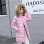 2017 Winter Coat Women Faux Fur Collar Zippers Pockets Coats Ladies Cotton-padded Jacket Womens Park