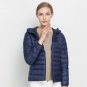2017 New Women Winter Jacket Ultra Light White Duck Down Jacket Fashion Warm Slim Hooded Down Coat f