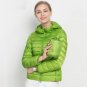 2017 New Women Winter Jacket Ultra Light White Duck Down Jacket Fashion Warm Slim Hooded Down Coat f