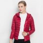 2017 New Women Winter Jacket Ultra Light White Duck Down Jacket Fashion Warm Slim Hooded Down Coat f