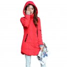 Plus size Candy color Slim Cotton coat women Parka 6XL Autumn winter jacket Women Thick Hooded Cotto