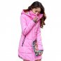 Plus size Candy color Slim Cotton coat women Parka 6XL Autumn winter jacket Women Thick Hooded Cotto