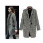 free shipping elegant women winter wool coats plus size grey warm cotton trench laides velvet thick 
