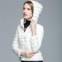 Down Parka Brand New Designer Women 90% White Duck Down Ultralight Jacket Winter Outwear Hooded Thin