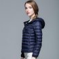 Down Parka Brand New Designer Women 90% White Duck Down Ultralight Jacket Winter Outwear Hooded Thin