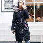 Elegant Fur Winter Coats Thickened Parka Women Down Jackets Long Pink Stitching Warm Coat Down Lady 
