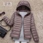 Winter Women Down Jacket Ultra Light Down 90% White Duck Down Coat Jacket ladies\' Hooded Down Parka