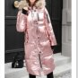 Winter Fashion Silver Down Jacket Female Parkas Street Zipper Long Sleeve Winter Coat 2017 Women War