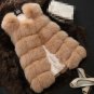 New Arrival 2015 Winter Warm Fsahion Long Women Faux Fur Vest Faux Fur Coat Fox Fur Vest Colete Femi