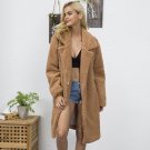NEW Women Fur Coat 2017 Winter Fluffy Shaggy Faux Long Fur Coat Fashion Thick Warm Jacket Black/Beig