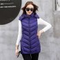 Long cotton padded hooded winter women waistcoat slim autumn warm female vest ladies plus size 3Xl 4