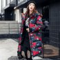 New Thick 2017 Camouflage Woman Winter Jacket Coat Down Parka Big Size  Long Warm Hooded Snow Wear C