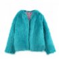 Elegant faux fur coat jacket fashion autumn winter parka jacket women Fluffy warm long sleeve female